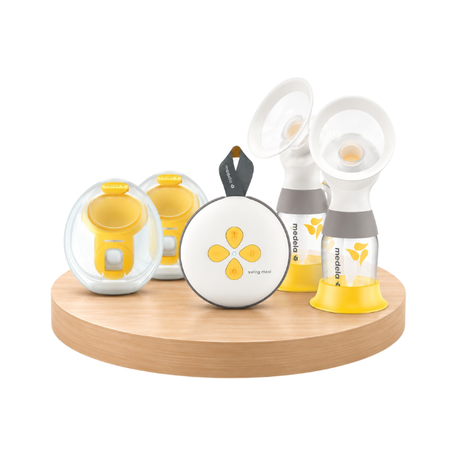 Combo: Swing Maxi Extractor Eléctrico + Set De Copas Recolectoras Hands Free - Medela