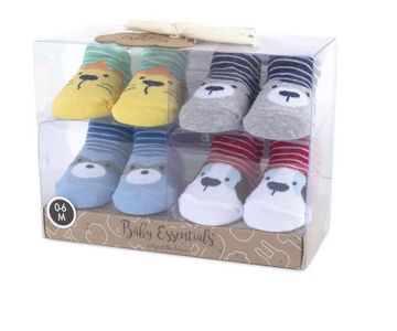 SET DE MEDIAS X 4 UN - ANIMALITOS AD SUTTON