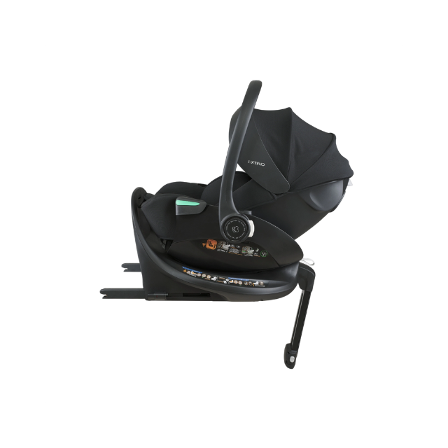 Combo: Portabebé I-Xtend + Base Para Portabebe I-Xtend | Negro - Kikkaboo