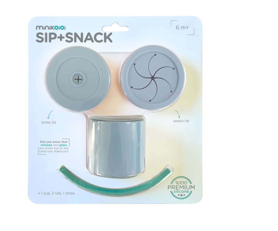 VASITO CON SORBETE + RESCIPINTO PARA SNACKS CON TAPA MINIKOIOI