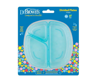 Pack 3 Platos Con Divisiones Dr. Browns