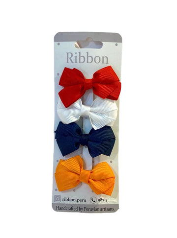 GANCHITOS PACKX4-BRILLANTE Y PICTORICO RIBBON