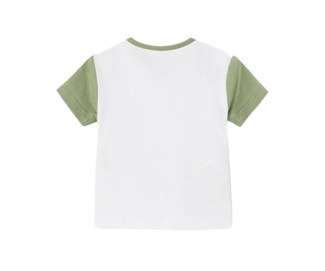 SET 2 CAMISETAS M/C BEBE NARANJA Y VERDE MAYORAL