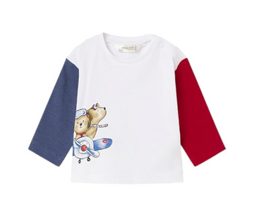 SET 2 CAMISETAS M/L BEBE ROJO Y AZUL MAYORAL