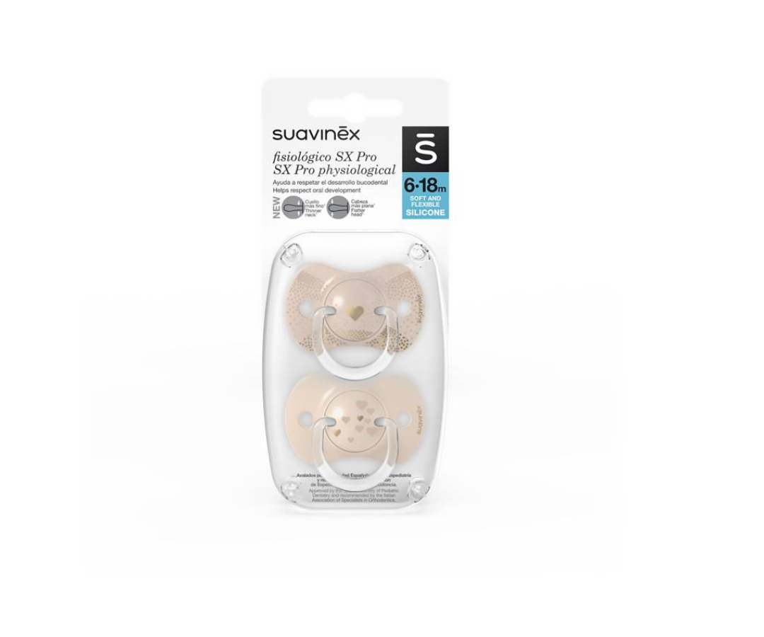 CHUPON CON TETINA FISIO SX PRO - JOI 6-18M X 2 BG