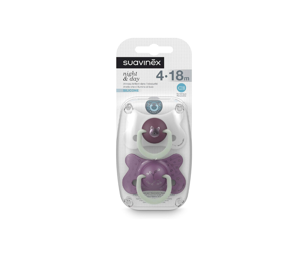 CHUPON NIGHT&DAY TETI FISIO BEAR 4-18 M X 2 VD