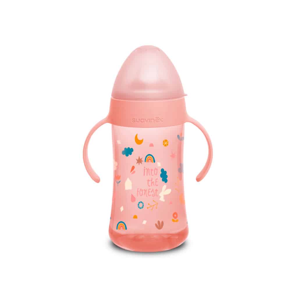 TAZA DE ENTRENA 9 OZ C/AZAS FOREST ROSADO SUAVINEX