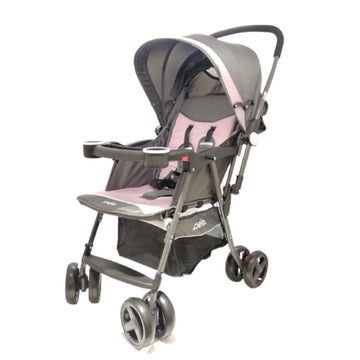 PEKE ROYAL STROLLER REVERSIBLE ( PINK/GRAY)