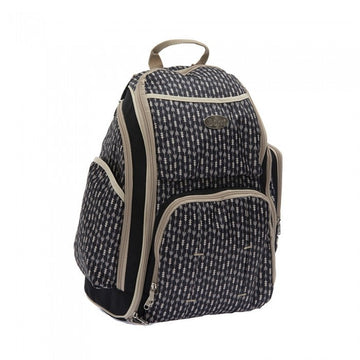 PAÑALERA MOCHILA CON CAMBIADOR | ARROW BLACK AND BROWN