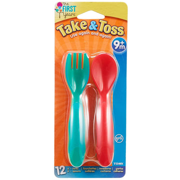 TAKE & TOSS TENEDORES Y CUCHARAS 12 PK