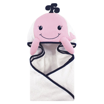 TOALLA C/CAPUCHA DELFIN NIÑA BLANCA