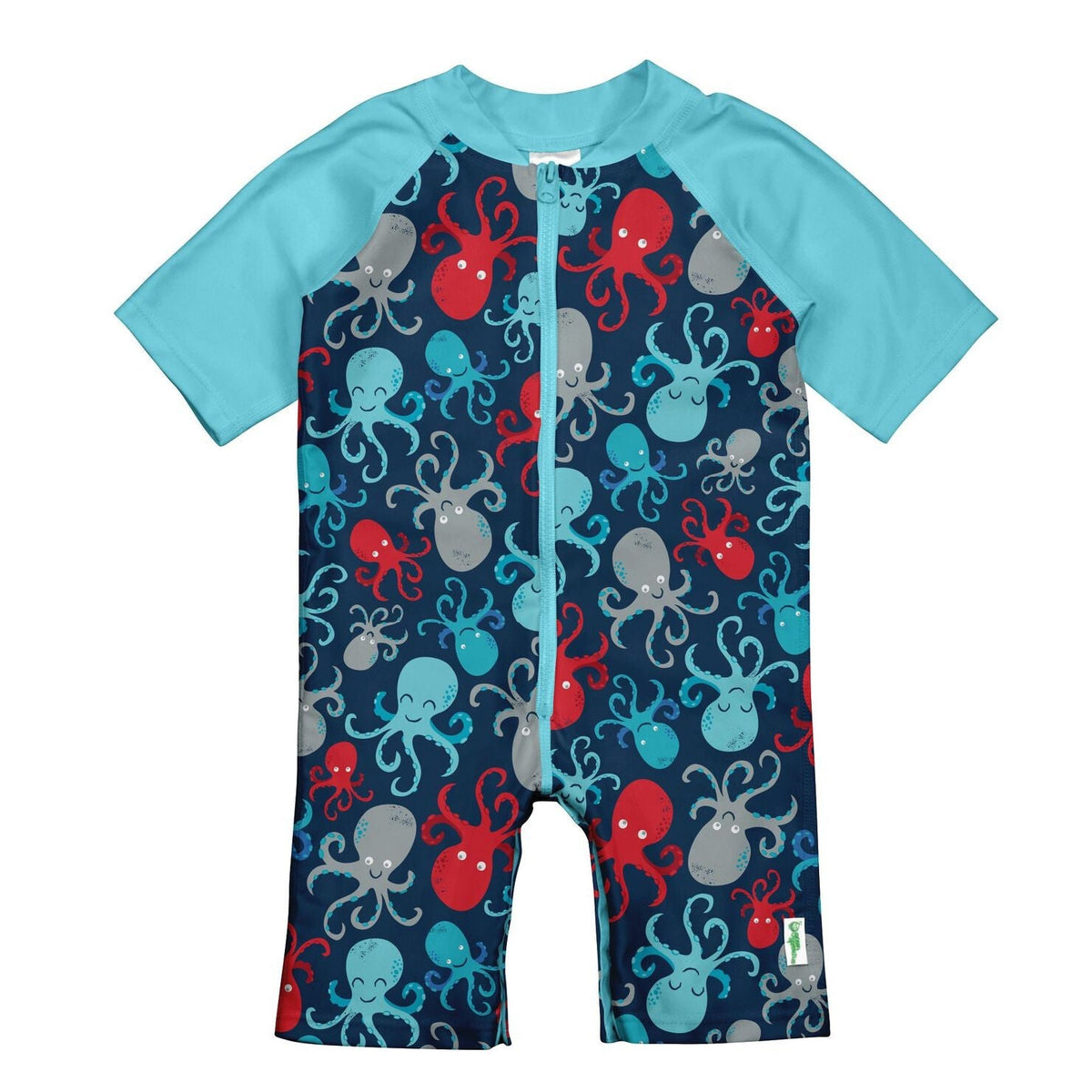 ROPA DE BAÑO UNA PIEZA C/PROTECCION SOLAR LONGJOHN PULPO NAVY