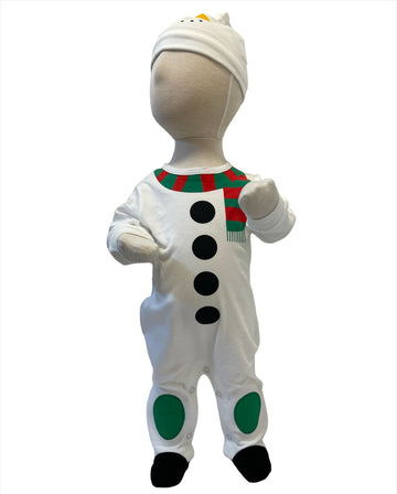 SET PIJAMA Y GORRO OSITO DE NIEVE