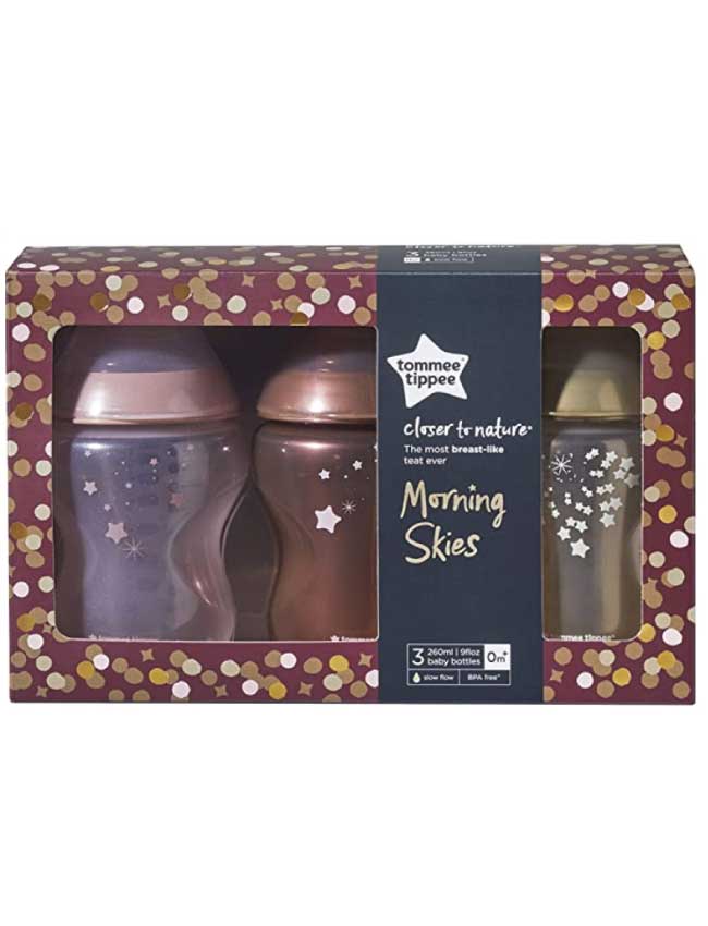 SET 3 BIBERONES CLOSER NATURE 9OZ MIDNIGHT