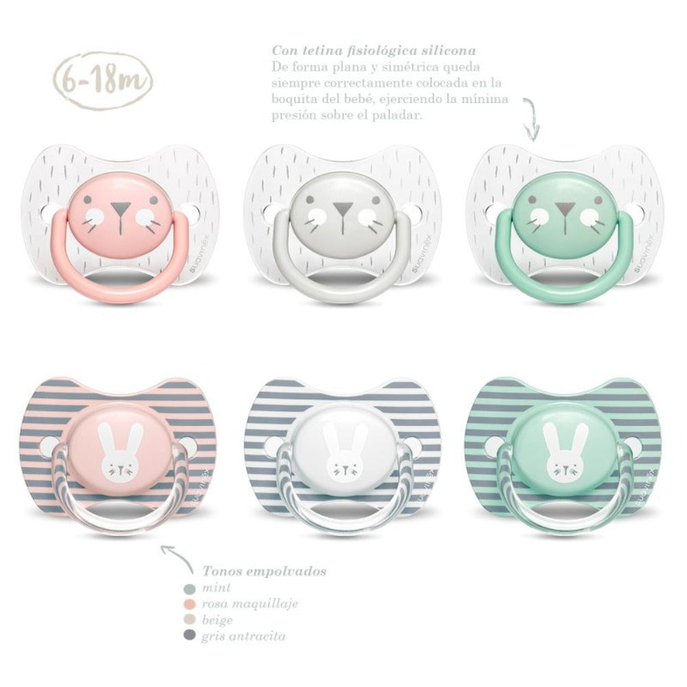 CHUPON PREM FISIOLOG 6-18M WHISKERS VER