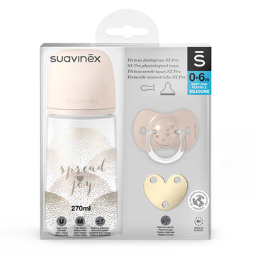 SET DE REGALO PARA BEBÉ SPREAD JOY BEIGE CON TETINA SX PRO