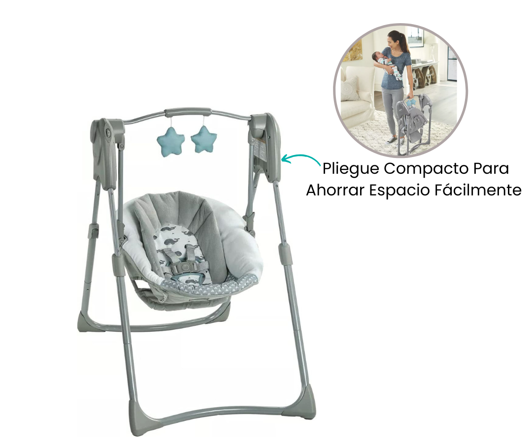 Silla Mecedora Graco Slim Spaces Columpios Para Bebes Graco Silla