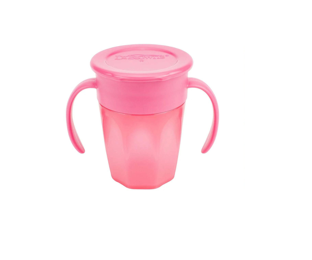 Vaso Con Asas 360 ° pink  7 Oz Dr. Browns