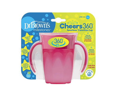 Vaso Con Asas 360 ° pink  7 Oz Dr. Browns