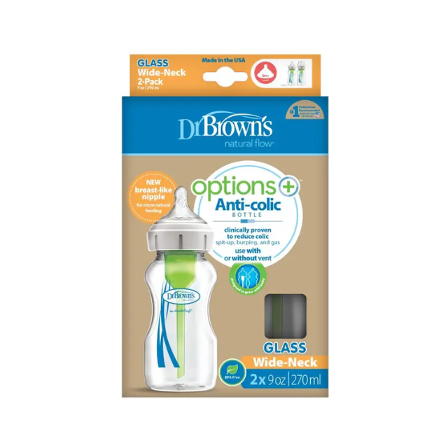 Set x2 Biberones De Vidrio B/A De 9 Oz - Dr. Browns