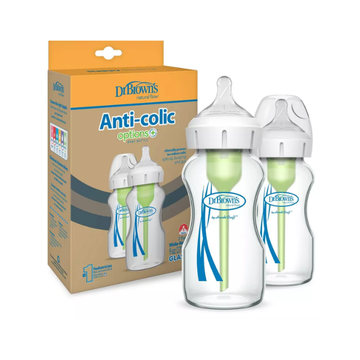 Set x2 Biberones De Vidrio B/A De 9 Oz - Dr. Browns