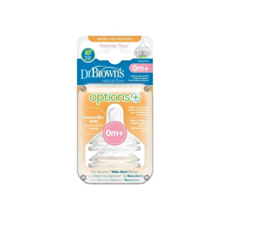 Tetina B/A  X 2 De Silicona Prematuros    Dr. Browns