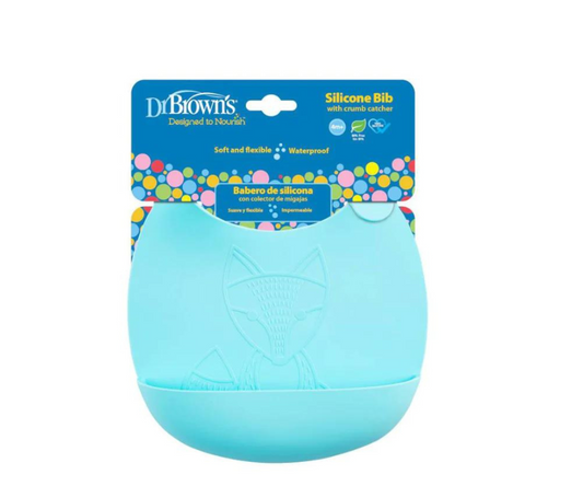 Babero Silicona Turquesa Dr. Browns
