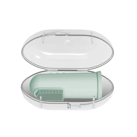 Cepillo De Dientes De Silicona Con Estuche | Verde - Dr. Browns