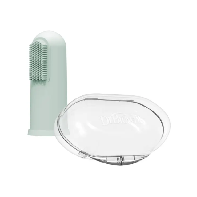 Cepillo De Dientes De Silicona Con Estuche | Verde - Dr. Browns