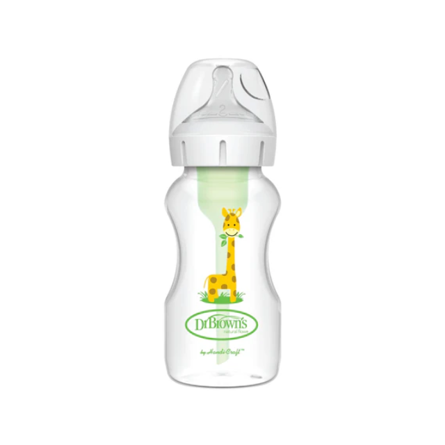 Bib. Opt. De B/A Jirafa De Ppo. 9oz Teti. Nivel 2 - Dr. Browns