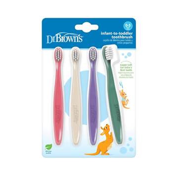 Cepillos De Dientes Para Bebés Pack X4 Niña - Dr. Browns