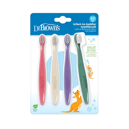 Cepillos De Dientes Para Bebés Pack X4 | Niña - Dr. Browns