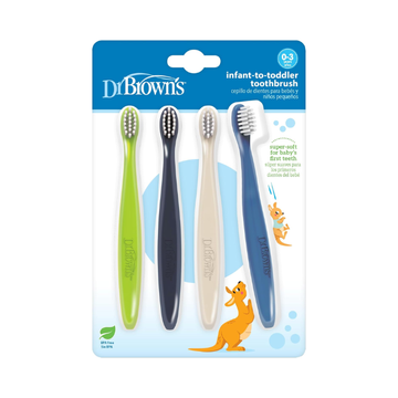 Cepillos De Dientes Para Bebés Pack X4 Niño - Dr. Browns