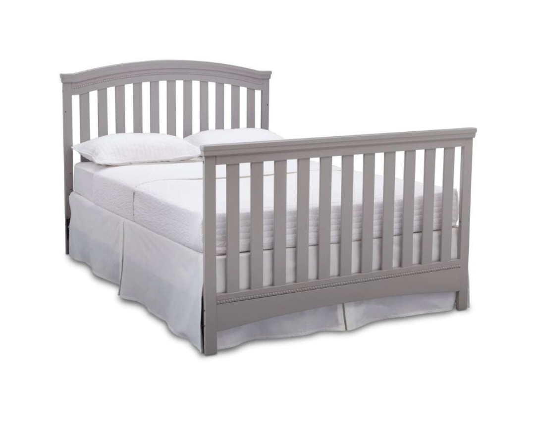 Cuna  Emerson 4 en 1 | Gris Delta Children