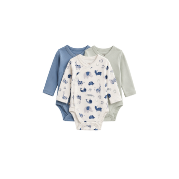 Conjunto 3 Enterizos ML Cruzado | Animals - B4baby