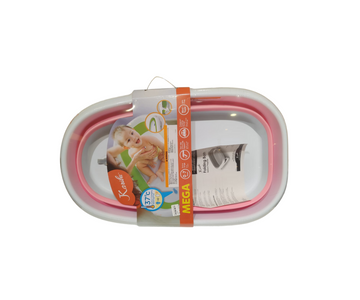 Bañera Plegable Mega | Blanca/Rosada Karibu