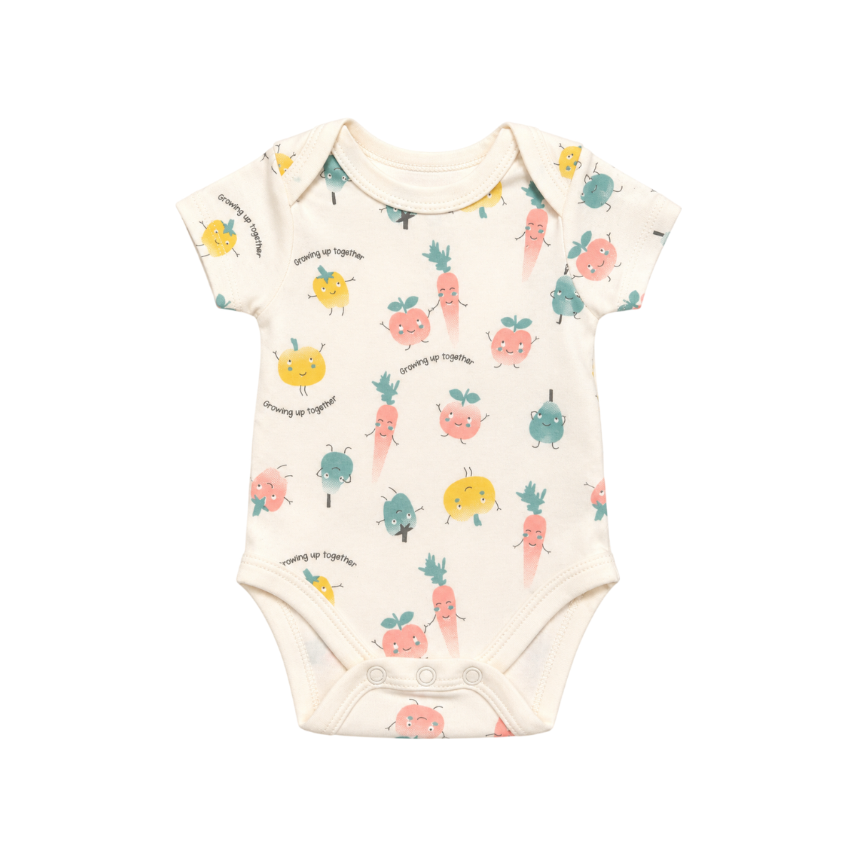 Conjunto 3 Enterizos Manga Corta | Frutas - B4baby