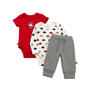 Conjunto Enterizo Mc, Enterizo Ml y Pantalón | Autos - B4baby