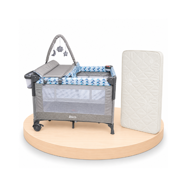 Combo: Pack And Play Cuna Colecho + Colchón | Blue Print - Born