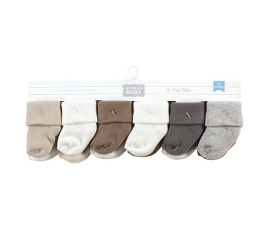 Medias  Pack X12-Tonos Neutros Hudson Baby
