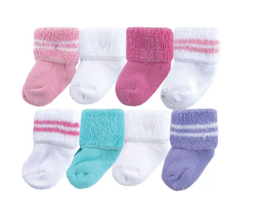 Medias Bebess Pack  X8  Rosas Hudson Baby