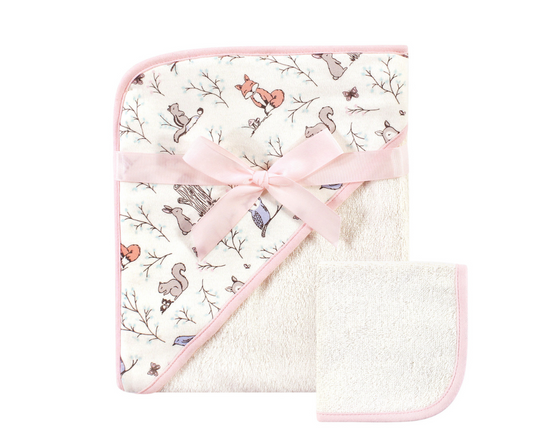 Toalla Con Capucha Y Toallita Para Baño Hudson Baby