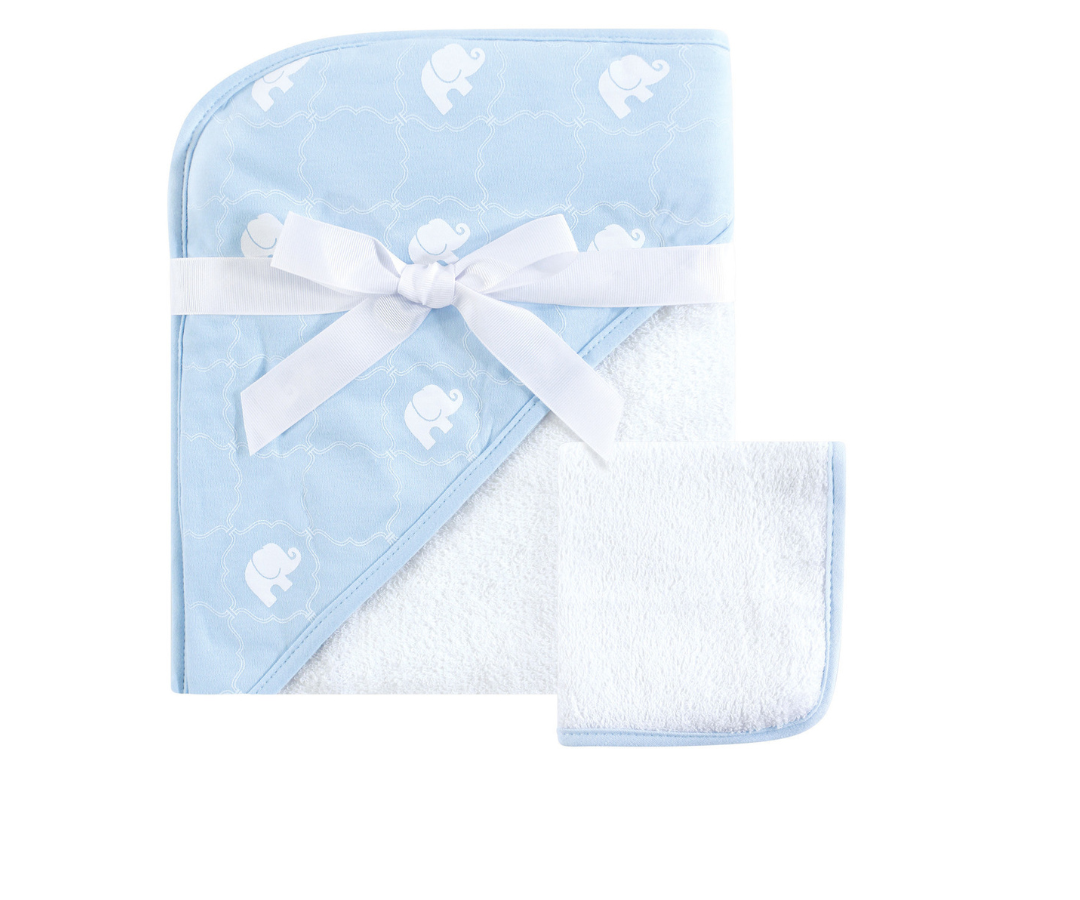 Toalla Con Capucha Y Paño Para Baño Hudson Baby