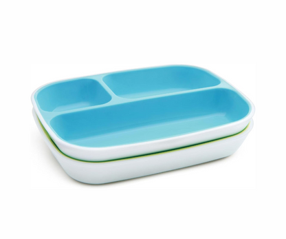 Set Platos Con Divisiones Rectangular Splash Munchkin