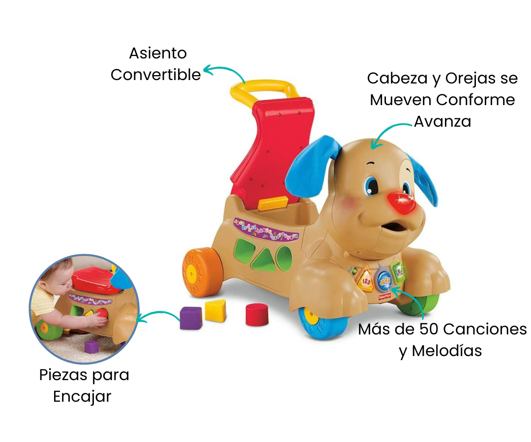 Perrito carrito best sale montable fisher price