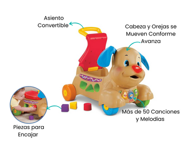 Perrito montable fisher shop price