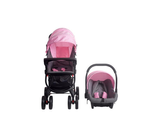 Coche 4 En 1 Negro | Rosado Peke
