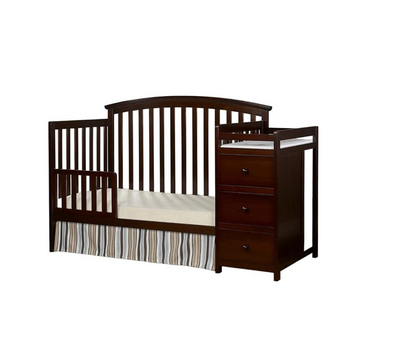 Cuna Con Cambiador | Deep Brown Craft Chid