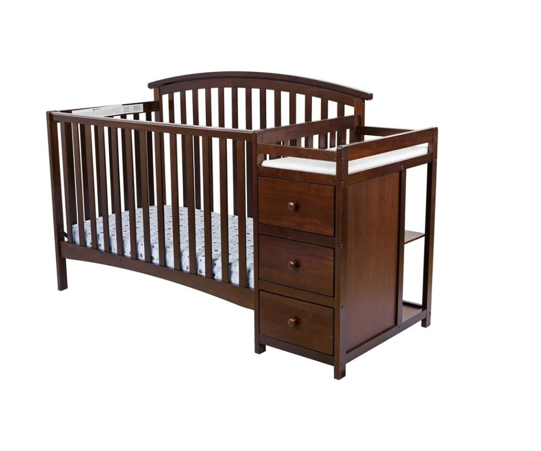 Cuna Con Cambiador | Deep Brown Craft Chid