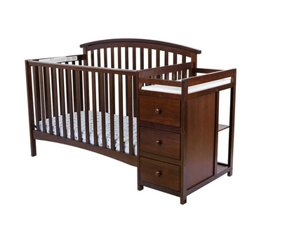 Cuna Con Cambiador | Deep Brown Craft Chid